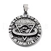 Tibetan Style Alloy Pendants TIBE-L012-024AS-1