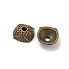 Tibetan Style Alloy Bead Caps TIBE-P003-71AB-1