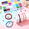 600Pcs 24 Colors Baking Painted Imitation Jade Glass Bead Strands DGLA-YW0001-29-6