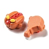 Opaque Resin Imitation Food Decoden Cabochons RESI-H155-07-3