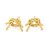 Rack Plating Brass Stud Earrings EJEW-C102-12G-1