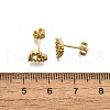 Heart Sparkling Cubic Zirconia Stud Earrings for Girl Women EJEW-H126-18G-3