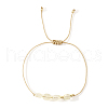 Adjustable Natural Citrine Braided Bead Bracelets DH2886-1-1