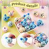   80Pcs 10 Styles Natural Wood European Beads WOOD-PH0002-75-4