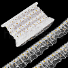 FINGERINSPIRE 10 Yards Double Layer Polyester Pleated Lace Trim DIY-FG0006-46-1