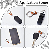 Gorgecraft 2Pcs Leather and Zinc Alloy Mobile Phone Finger Rings AJEW-GF0010-08B-5
