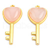 Natural Rose Quartz Pendants G-N326-158-17-3