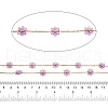 Flower Glass Beaded Chains CHS-P016-41G-02-3
