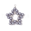 5Pcs Imitation Pearl Acrylic Predants PALLOY-JF03425-3