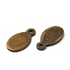 Brass Stamping Blank Tag Pendants KK-D234-AB-NF-2