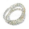 Electroplate Glass Beads Strands EGLA-L042-HR03-2