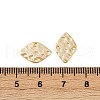 Brass Textured Geometric Connector Charms KK-B137-10G-02-3