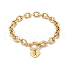 Golden 304 Stainless Steel Charm Bracelets NJEW-K284-01G-R-4