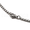 Alloy Dragon Pendant Necklace with 201 Stainless Steel Box Chains NJEW-D053-01AS-3