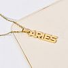 304 Stainless Steel Word Constellation Pendant Necklaces FS-WGAAB2A-07-1