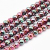 Electroplate Non-magnetic Synthetic Hematite Beads Strands G-L486-A-02-1