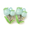 UV Plating Alloy Enamel Pendants FIND-M033-31P-02-1