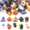 40Pcs 10 Styles Opaque Resin Pendants RESI-CJ0002-89-3