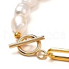 Natural Baroque Pearl Keshi Pearl Bracelets & Necklaces Sets SJEW-JS01105-5