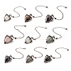 Mixed Gemstone Triangle Dowsing Pendulum Pendants G-G022-01R-1