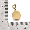 304 Stainless Steel Pave Natural Carnelian(Dyed & Heated) Faceted Oval Pendant Decoration STAS-H202-17G-3