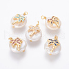 Natural Cultured Freshwater Pearl Pendants PEAR-F014-01G-1