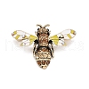 Bee Enamel Pin with Rhinestone JEWB-A004-21AG-1