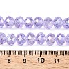 Electroplate Glass Beads Strands X-EGLA-A044-T8mm-B17-2