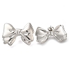 304 Stainless Steel Bowknot Stud Earrings EJEW-I312-09P-1