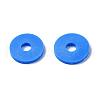 Flat Round Eco-Friendly Handmade Polymer Clay Beads CLAY-R067-10mm-33-7
