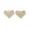 Brass Micro Pave Cubic Zirconia Pendants KK-H460-46G-1