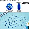 Round Evil Eye Resin Beads RESI-NB0001-26A-5