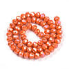 Electroplate Glass Beads Strands EGLA-A034-P8mm-B29-3