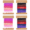 Gorgecraft 4 Cards 2 Styles Polyester Wavy Fringe Trim Ribbon DIY-GF0009-48E-1