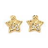 304 Stainless Steel Rhinestone Stud Earrings for Women EJEW-U052-02G-4