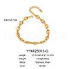Fashionable Stainless Steel Coffee Bean Chain Anklets for Women CS8470-1-3