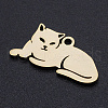 304 Stainless Steel Kitten Pendants STAS-N090-JN857-2-2