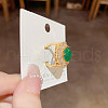 Special-Interest Brass Cubic Zirconia Finger Rings FS-WG96586-02-2