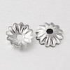 Multi-Petal 316 Surgical Stainless Steel Flower Bead Caps STAS-M257-05-2