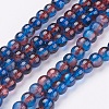 Crackle Glass Beads Strands X-CCG-Q002-6mm-12-1
