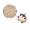 Glass Seed Beaded Pendants PALLOY-MZ00393-2