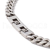 304 Stainless Steel Curb Chains Necklace for Women NJEW-E155-02P-02-3