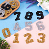 Glitter Hotfix Rhinestone DIY-TA0003-17-6