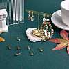5 Pairs Rack Plating Brass Micro Pave Cubic Zirconia Stud Earring Findings KK-SZ0005-96-5