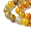 Dyed Natural Dragon Veins Agate Beads Strands G-C068-10mm-15-4