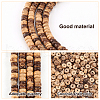 Olycraft Natural Coconut Shell Rondelle Bead Strands COCB-OC0001-001A-4