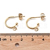 304 Stainless Steel Stud Earring Findings STAS-Z028-B02-G-02-3