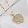 Brass Micro Pave Cubic Zirconia Pendants FS-WG8D67C-04-1