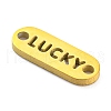 304 Stainless Steel Oval Connector Charms STAS-Q306-01G-G-2