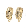 Brass Micro Pave Cubic Zirconia Pendants Bails KK-D324-15G-1